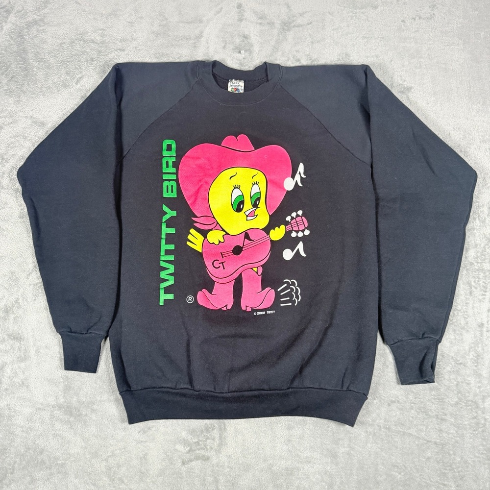 Vintage Fruit of the Loom L Twitty Bird Conway Twitty 90s Sweatshirt